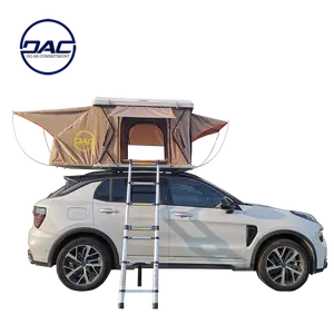 미니 차량용 야외 캠핑 하드 쉘 알루미늄 접이식 지붕 탑 텐트