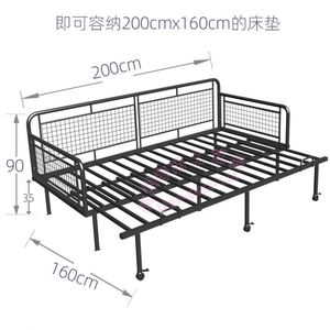 Struttura <span class=keywords><strong>letto</strong></span> telescopica in ferro saldato, semplice e versatile, stile nordico, per <span class=keywords><strong>letto</strong></span> singolo king size, <span class=keywords><strong>letto</strong></span> <span class=keywords><strong>divano</strong></span> <span class=keywords><strong>letto</strong></span>, <span class=keywords><strong>letto</strong></span> in metallo per casa e giorno - Product Image 6
