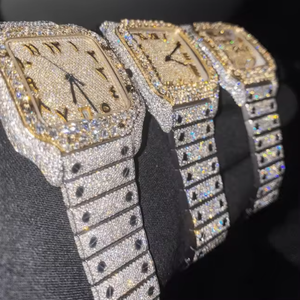 100% часы с кристаллами и кристаллами из нержавеющей стали - Product Image 5