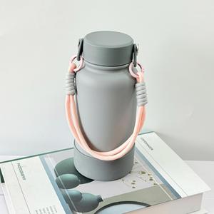 Food Grade 304 Stainless Steel <b>Water</b> <b>Bottle</b> Vacuum Insulated With Silicone Sleeve & Non-Slip Base Leakproof for <b>Gym</b> Outdoor OEM - Product Image 4