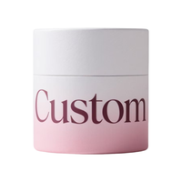 Boîte de luxe personnalisée en papier kraft cylindrique pour cosmétiques, tube rond pour rouge à lèvres, boîte cadeau pour parfum, emballage de boîtes rigides