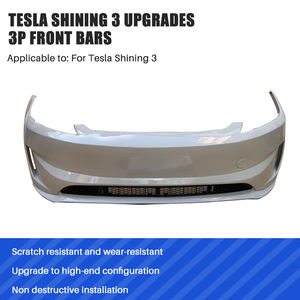 Pièces de carrosserie automobile pare-chocs avant automobile extérieur anti-collision pare-chocs avant version primaire pour <span class=keywords><strong>Tesla</strong></span> nouveau modèle <span class=keywords><strong>3</strong></span> 2024 - Product Image 2