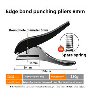 Herramienta de ojo de acero, perforadora de límite de artefacto, herramienta de ojo sin clavos para cortar métricas para carpintería, perforadora de corte de madera para ecológico - Product Image 6