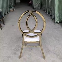 Chaise d'événement Phoenix moderne et durable à bas prix Hot Ssles chaise de mariage et de fête Chiavari en fer