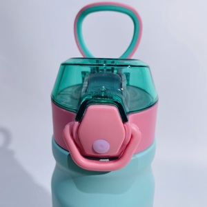 Bouteille d'eau pour sports de plein air, gobelet isotherme à double paroi <span class=keywords><strong>en</strong></span> acier inoxydable 304, tasse portable grande capacité avec paille - Product Image 6