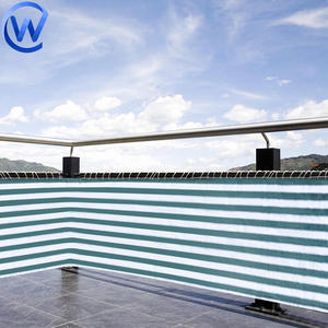 グレーデューティマルチカラーシェードネットグリーンとホワイトナイロンストライプサンシェードネット10X10 - Product Image 6