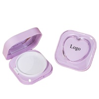 Étui carré violet clair vide pour correcteur de maquillage avec logo personnalisé, emballage de luxe pour fond de teint coussin d'air hydratant et crème BB