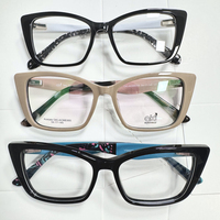 Monture de lunettes carrée transparente en acétate, assortiment en gros, vente chaude, faite à la main, de haute qualité, tendance, unisexe