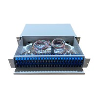 Panneau de distribution de fibres 2U 96 ports, boîte de raccordement de fibres optiques ODF, panneau de brassage optique, tiroir optique