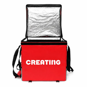 Mochila de Reparto de Comida Plegable Aislada de 600D con Logotipo Personalizado, Bolsa Térmica Impermeable Reflectante para Pizza, para Motociclistas - Product Image 2