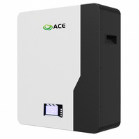 Batterie LiFePO4 à semi-conducteurs ACE Grade A 5,12 kWh 51,2 V 100 Ah avec écran LCD, 6000 cycles, garantie 10 ans, stockage d'énergie domestique