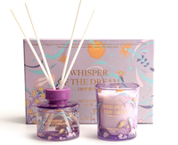 Coffret Cadeau de Luxe Ascendia pour la Maison avec Bougie Parfumée en Cire de Soja et Diffuseur à Bâtonnets – Décoration Aromathérapie Écologique