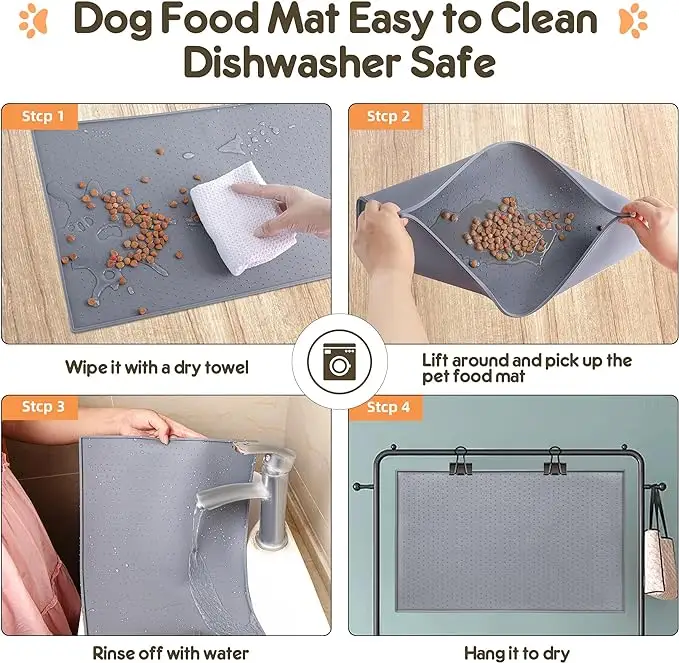 Multifunctional Pet Mat Silicone Tableware Suction Cup Dog Lick Mat Silicone Slower Food Mat Dog