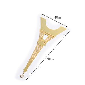 Marcapáginas de Metal Personalizado con la Torre Eiffel en Relieve Dorado, Recuerdo, Venta al Por Mayor - Product Image 5