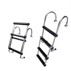 Escaleras Plegables de Acero Inoxidable Resistentes a la Corrosión y al Óxido para Barcos de Expedición, Yates, Accesorios de Escaleras Marinas, Herrajes - Product Image 3