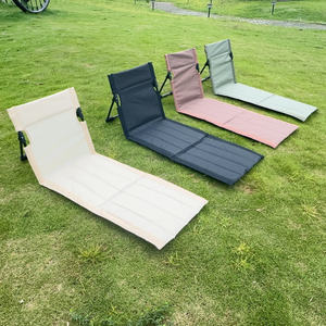 Kursi Pantai Lipat Ringan Bahan Aluminium dan Kain Oxford, Kursi Santai Model Bulan, Mudah Direbahkan, Cocok untuk Berkemah dan Bersantai di Halaman - Product Image 1