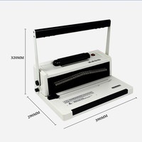 Machine à relier électrique à bobine unique YS-S20A avec fonction de perforation spirale, perforatrice de livres et de périodiques à 46 trous