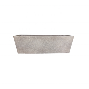 Klassische rechteckige lange brach-kunststoff-blumentöpfe Pflanzkasten und -gartendekoration modern für den Haushalt braun unbeschichtet - Product Image 2