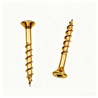 Vis à bois à tête plate carrée 6G 8G 25 mm, filetage grossier, pointe acérée