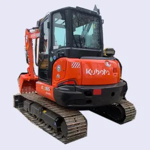 Excavadora hidráulica Kubota KX165 usada en caliente, menos horas de trabajo, excavadora de orugas de segunda mano de alta calidad