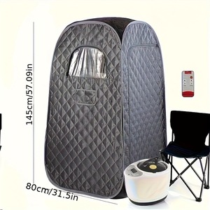 ห้องอบไอน้ำแบบเต็มตัวพับได้สำหรับห้องนั่งเล่นห้องดูแลสุขภาพในบ้านแบบทันสมัย - Product Image 4