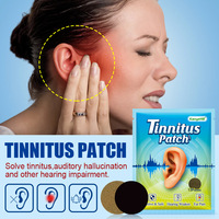 Patch anti-tinnitus pour soulager les bourdonnements d'oreilles, les maux d'oreilles et la perte auditive légère, à appliquer sur le point Yongquan du pied et derrière l'oreille