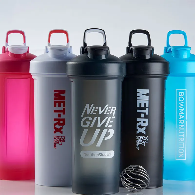 Custom Logo 1000ml Fitness Plastic Gym Protein Shaker Bottle Blender for Sports Water Bottles