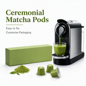Ceremonial Grade Matcha Capsules <strong>Compatible</strong> Premium Green Tea <strong>Pods</strong> Sugar Free Single Serve for <strong>UK</strong> Wholesale Import - Product Image 1