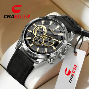 CHAXIGO 7281-220 Nuovo <span class=keywords><strong>Orologio</strong></span> da <span class=keywords><strong>Uomo</strong></span> Stile Business con <span class=keywords><strong>Cinturino</strong></span> in <span class=keywords><strong>Pelle</strong></span>, Multifunzione, Lancette Luminose, Calendario, <span class=keywords><strong>Orologio</strong></span> al Quarzo per <span class=keywords><strong>Uomo</strong></span> - Product Image 4