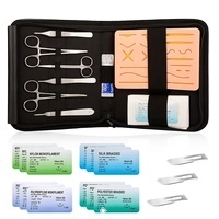 Kit de pratique de suture avec coussinet de suture et 6 outils pour la pratique de la suture chirurgicale