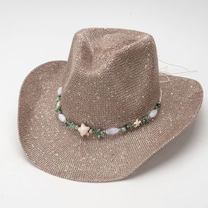 Chapeau en paille de papier de style nouveau, chapeau de soleil respirant pour femme, été, extérieur, plage, voyage, chapeau simple et tendance, chapeau <span class=keywords><strong>panama</strong></span> en paille - Product Image 6