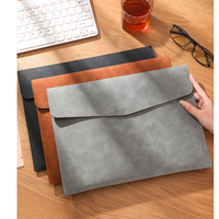 Carpeta de Cuero A4 Impermeable y Resistente al Desgaste, de Gran Capacidad, para Archivos de Oficina, Negocios y Escuela