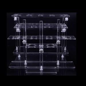 Rak Corong Akrilik Laboratorium, Penyangga Corong Plastik yang Dapat Disesuaikan dengan 2 4 6 8 10 12 Lubang, Bingkai Corong Angkat - Product Image 4