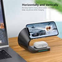 Chargeur sans fil rapide 15W 4 en 1 pour iPhone 14 13 12 Pro Max Station d'accueil de chargeur sans fil pour montre Airpods Pro
