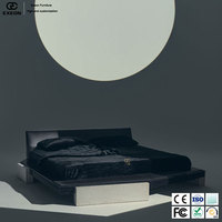 Hochwertiges Luxuriöses Italienisches Verstellbares Voll-Leder-Doppelbett für Villen. Mit Premium-Schlafzimmerdesign und Luxuriöser Oberfläche