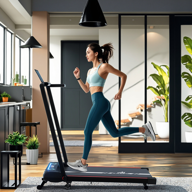 FP-TL6 Portable Smart Gym Walking Pad Foldable Under Desk Electric Treadmill with LED Screen