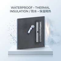 Receveur de douche en panneaux de polystyrène XPS de conception européenne LUX avec classe d'incendie B1/B2 et garantie de plus de 5 ans