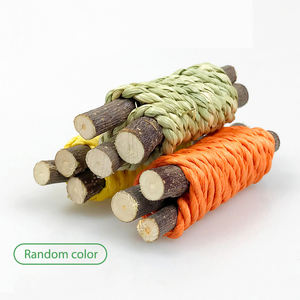 Coniglio masticare giocattolo organico naturale mela legno erba <span class=keywords><strong>Pet</strong></span> coniglietto coniglio giocattoli per cincillà cavie criceto utensili accessori - Product Image 6