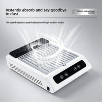 Colector de Polvo de Uñas Inalámbrico Portátil de 100W, Aspiradora Recargable de Bajo Ruido, Máquina para Eliminar Polvo de Uñas para Salón de Belleza