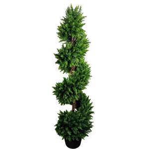 <span class=keywords><strong>6</strong></span> chân rộng Bonsai gỗ Hoàng Dương Xoắn Ốc topiary cây nhân tạo lụa nhà máy cho trong nhà ngoài trời trang trí - Product Image 6