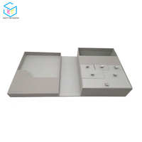 Boîte à mémoire de luxe pour bébés, 20 pièces, boîte en tissu d'emballage avec tiroirs