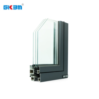 Puertas correderas industriales personalizadas con ventanas abatibles fijas SKZ y perfil de extrusión de aluminio