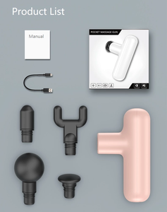 2025 Venta caliente moda Mini 4 cabezas Motor sin escobillas pistola de masaje bolsillo ligero para Cabeza y Cuello artículo caliente - Product Image 6