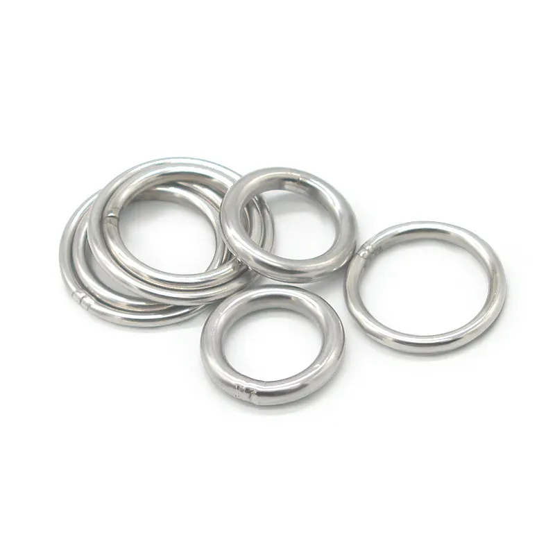 High Strength stainless steel 304 solid seamless welded ring high quality metal customized O Ring for hardware smooth surface