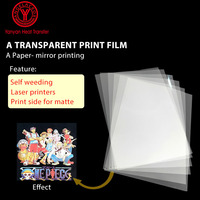 Papel de transferencia de calor para impresoras Oki, material ecológico a b, fácil de usar, personalizado, sin cortar, autodeshierbe
