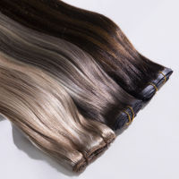 Extensions de cheveux humains vierges bruts, double trame, sans retour, durables, confortables, invisibles et sans couture pour cheveux fins