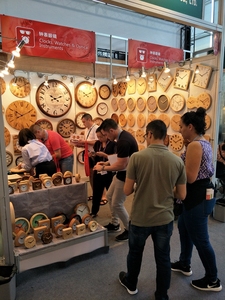 Vòng hình dạng thông gỗ làm phòng ngủ bàn Bàn gỗ đồng hồ báo thức - Product Image 6