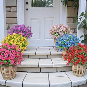 <span class=keywords><strong>Fiori</strong></span> Artificiali Bestseller Transfrontalieri - Rose <span class=keywords><strong>Viola</strong></span> - con Perni per Piantare in <span class=keywords><strong>Giardino</strong></span>, Vegetazione Artificiale - Product Image 3