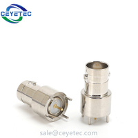 BNC 75ohm RF Coaxial PCB Soudure BNC Connecteur Femelle