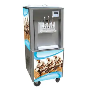 Vendita calda 5 sapore soft ice cream macchina 3 in 1 macchina per il gelato